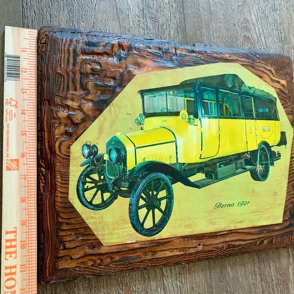 Vintage Wooden picture of Berna 1921 - Picture 4 of 10